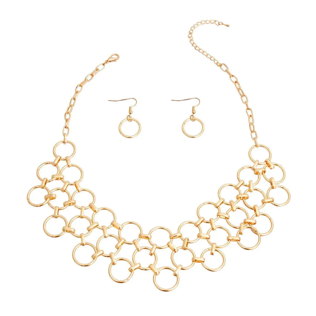 Get Noticed with This Stunning Linked Ring Choker Set