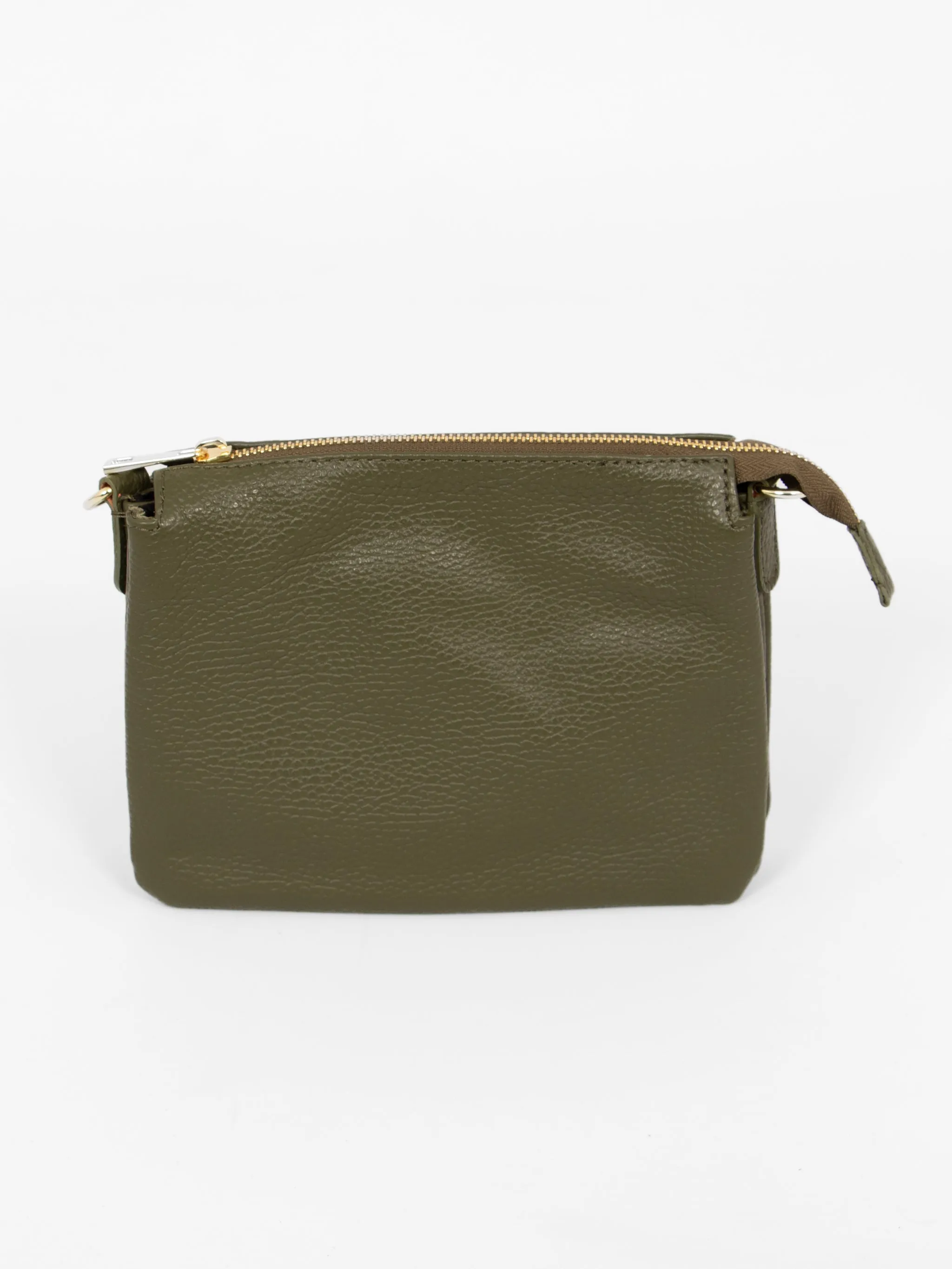 Gia Crossbody Bag - Khaki, Pebbled