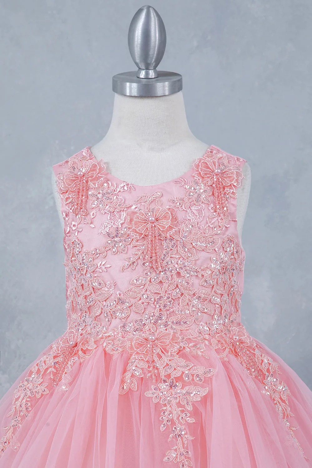 Girls Stunning Tulle and Lace Party Dress 2-12