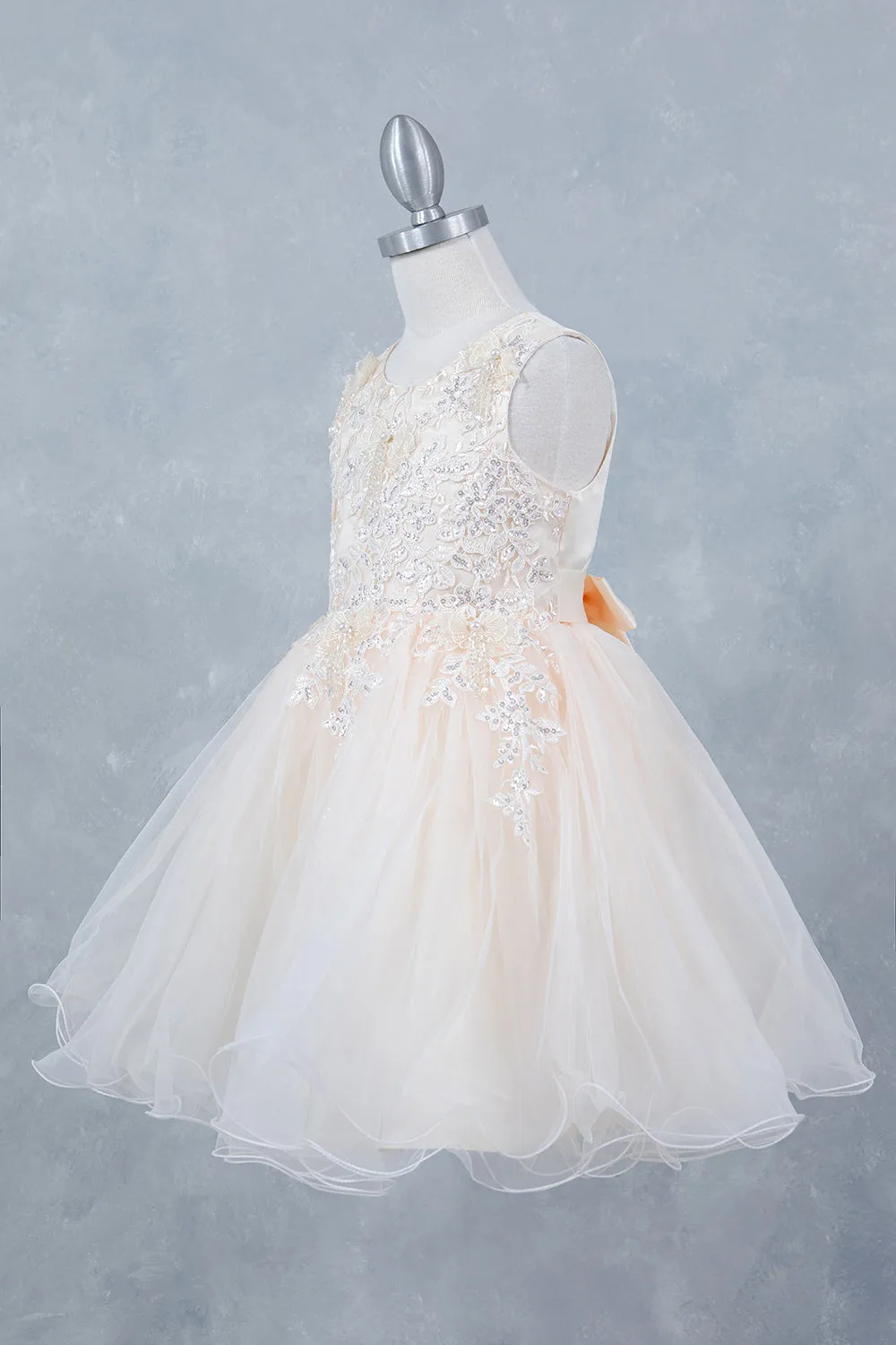 Girls Stunning Tulle and Lace Party Dress 2-12