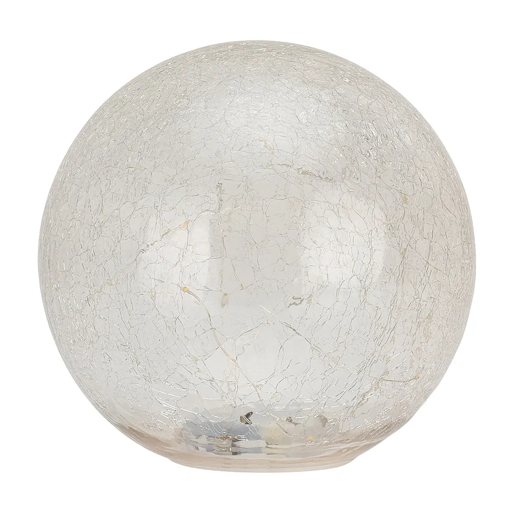 Glass Crackle Light Ball - Large