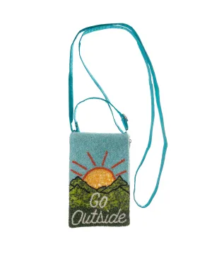 GO OUTSIDE BEADED BAG