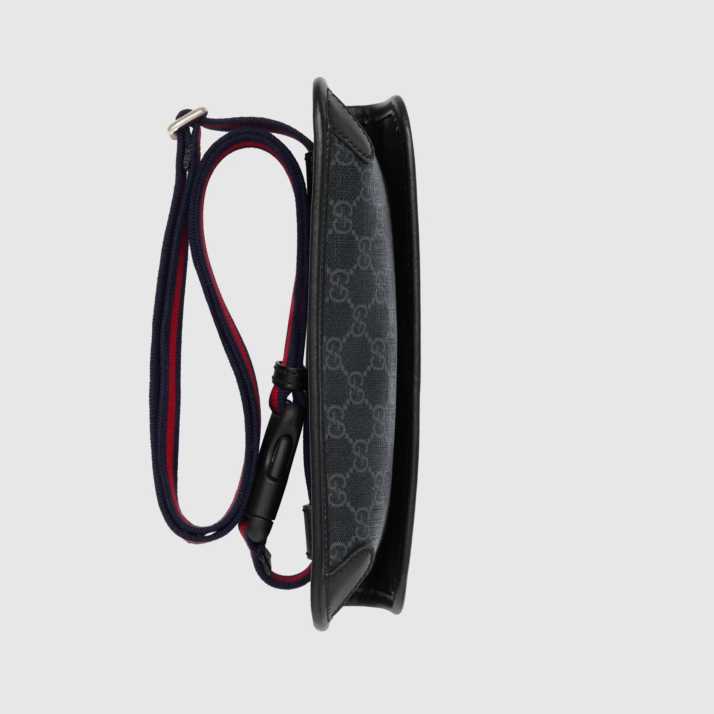 Gucci GG Supreme Black Flap Belt Bag