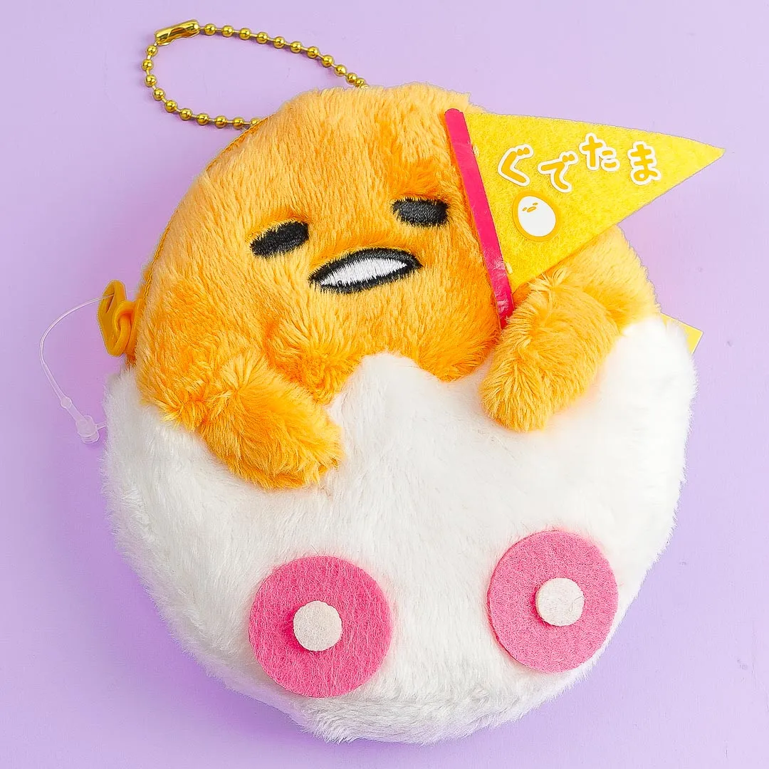 Gudetama Land 10th Anniversary Pouch Plush Charm