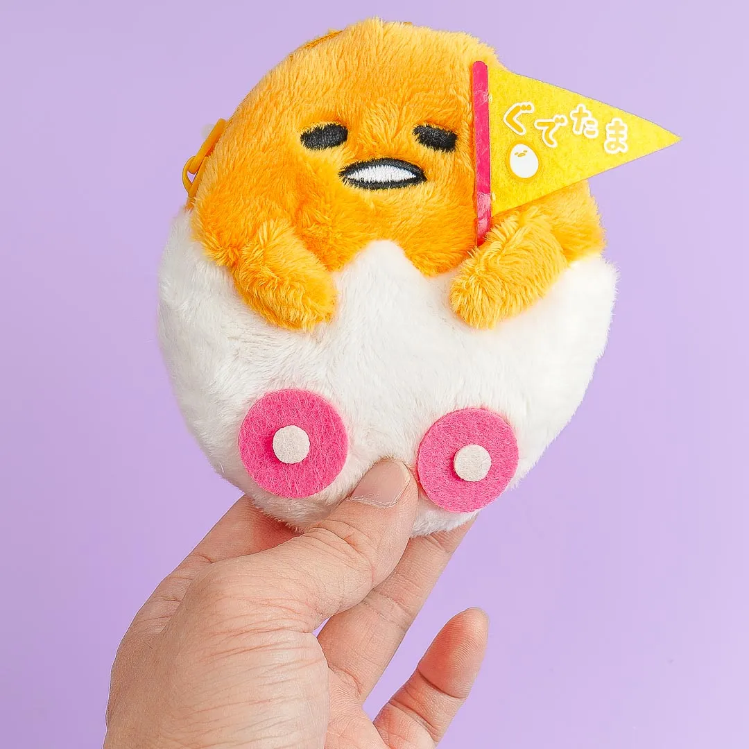 Gudetama Land 10th Anniversary Pouch Plush Charm