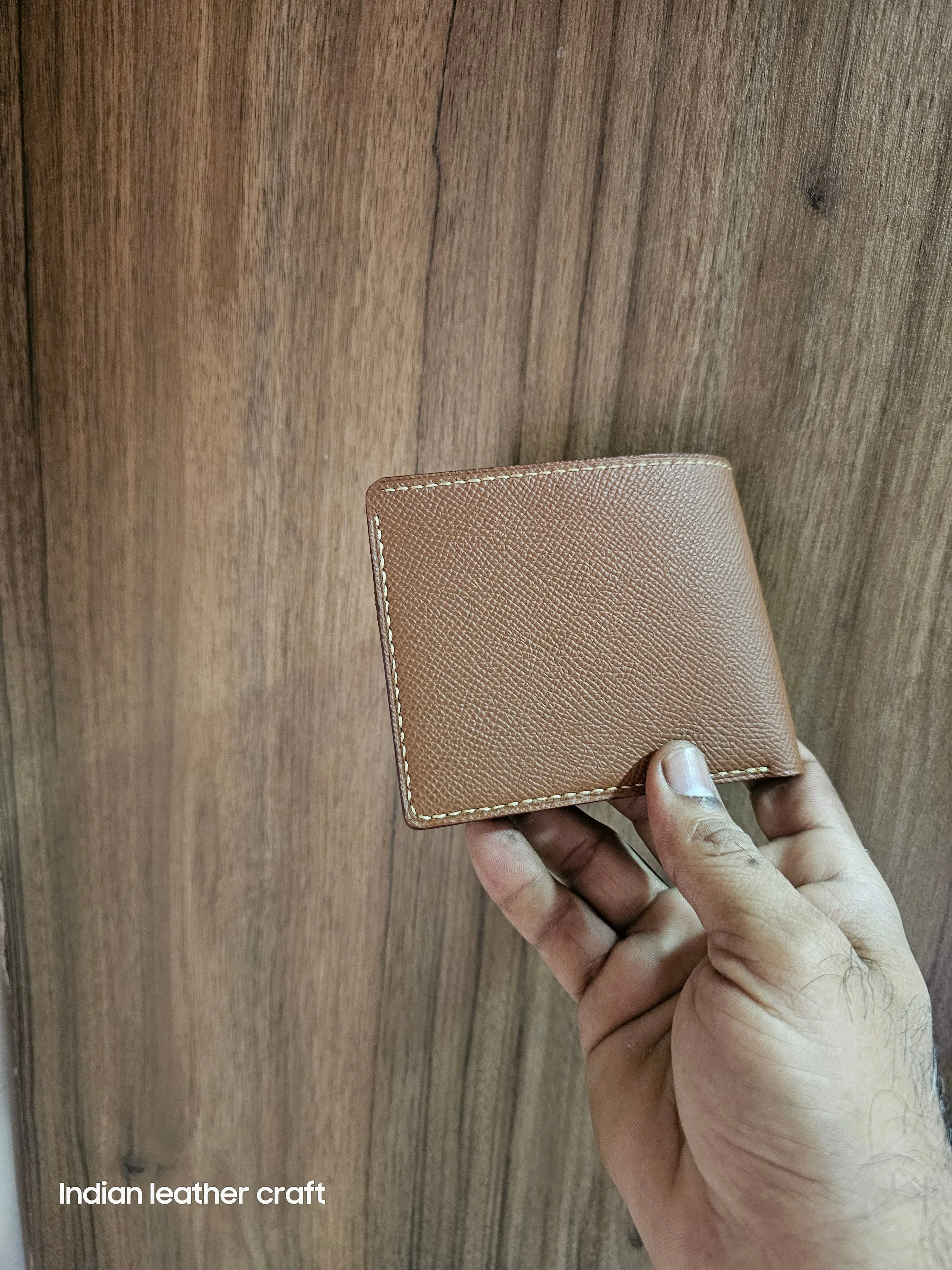 Handmade epsom leather wallet