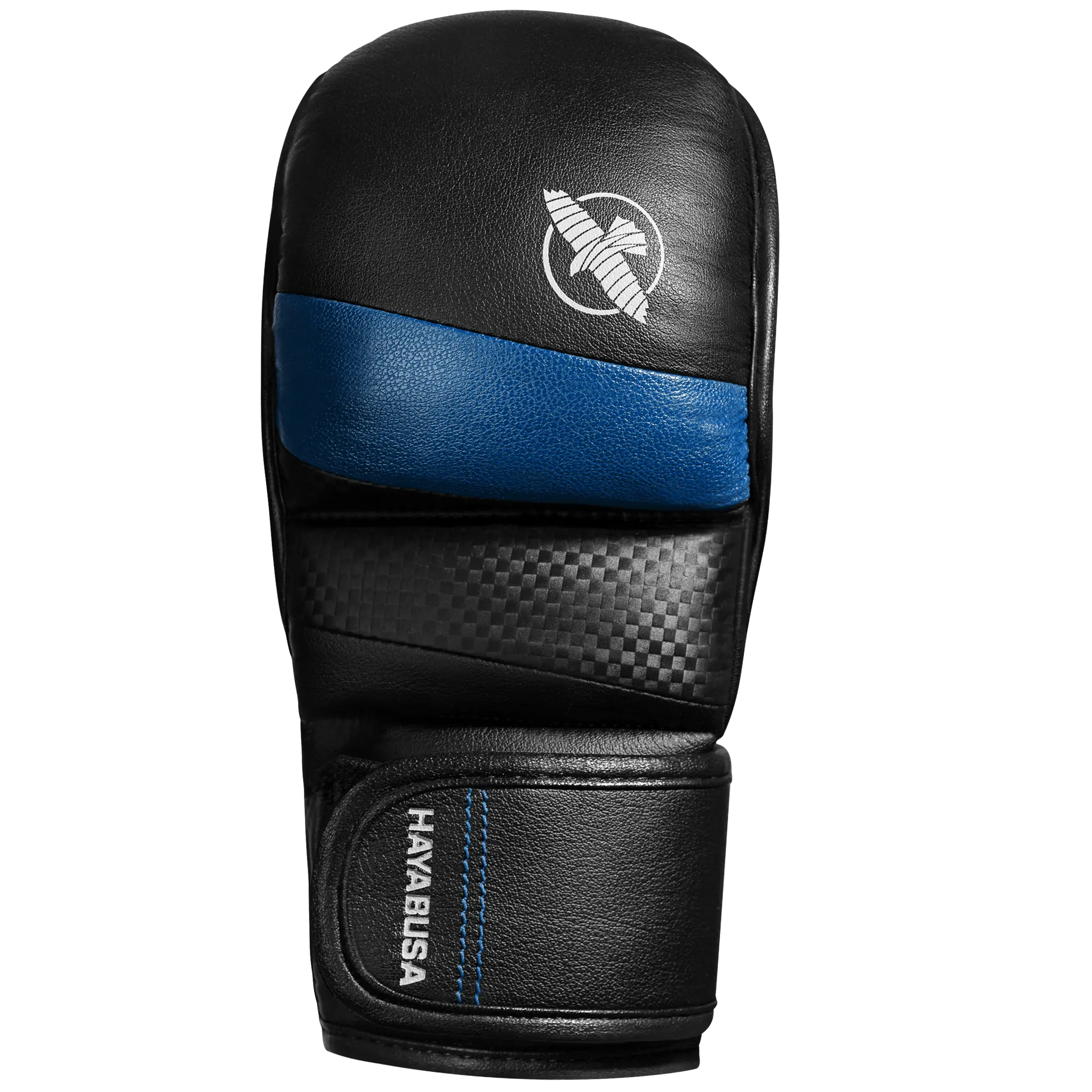 HAYABUSA T3 7oz HYBRID GLOVES - BLACK/BLUE