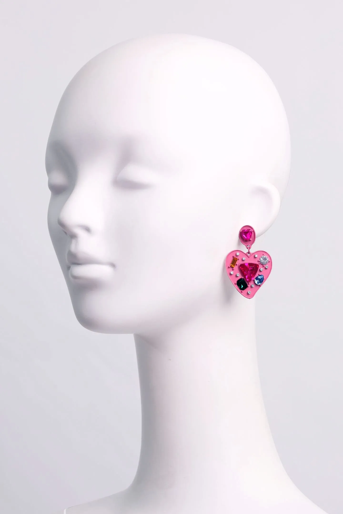 Heart Gemstones Earrings