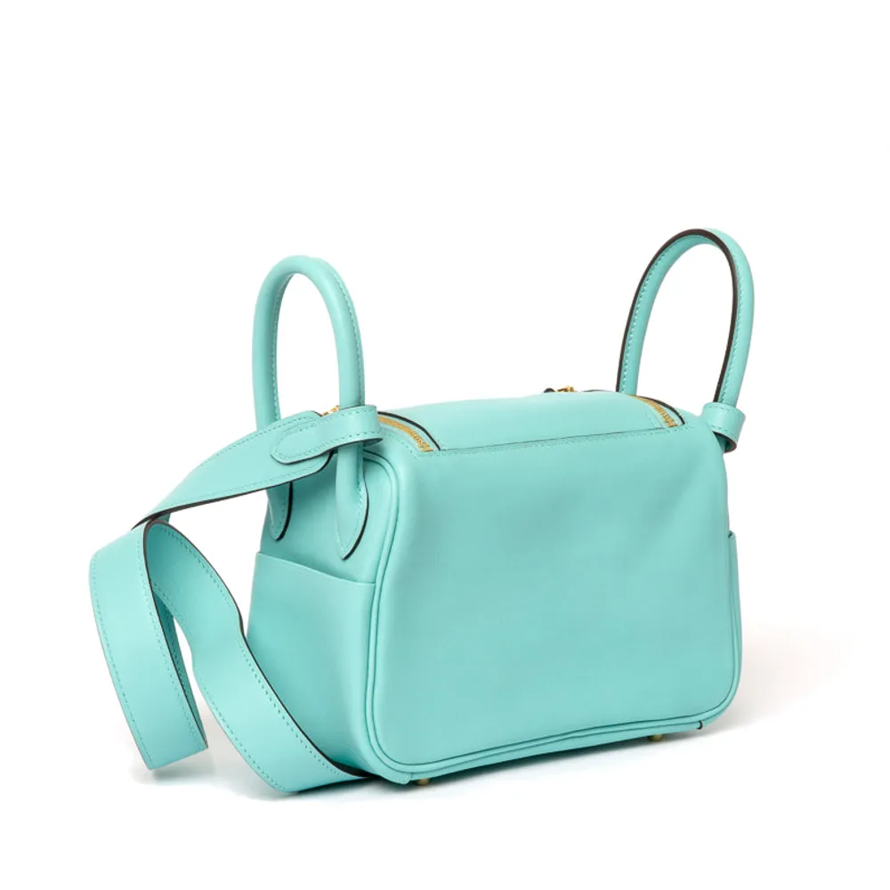 Hermes Bleu Atoll Swift Mini Lindy 20