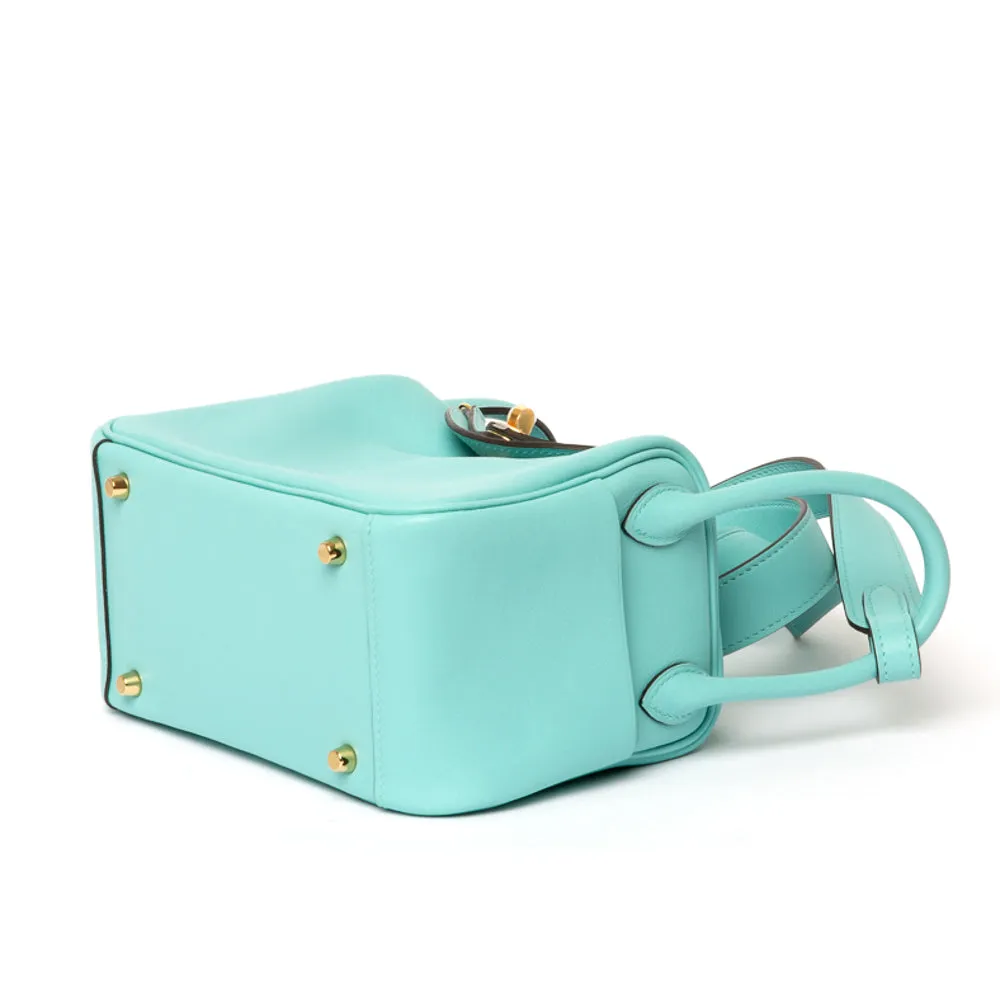 Hermes Bleu Atoll Swift Mini Lindy 20