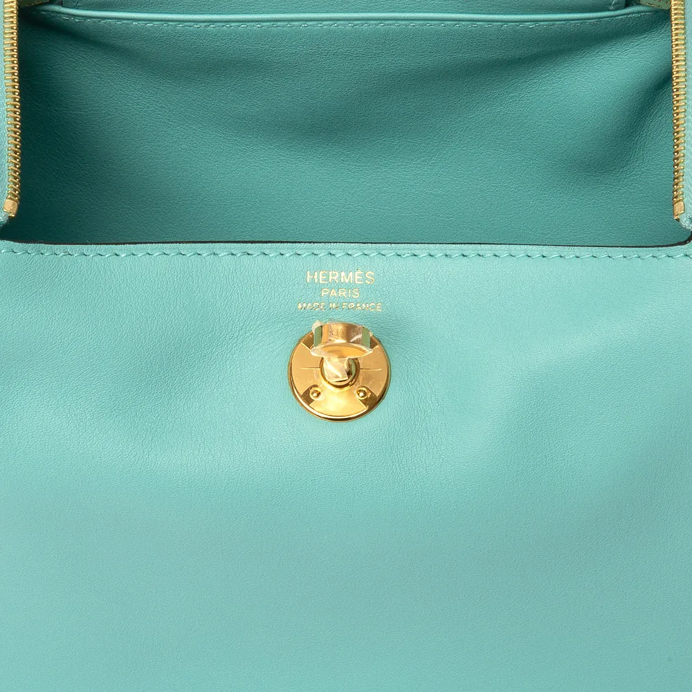 Hermes Bleu Atoll Swift Mini Lindy 20