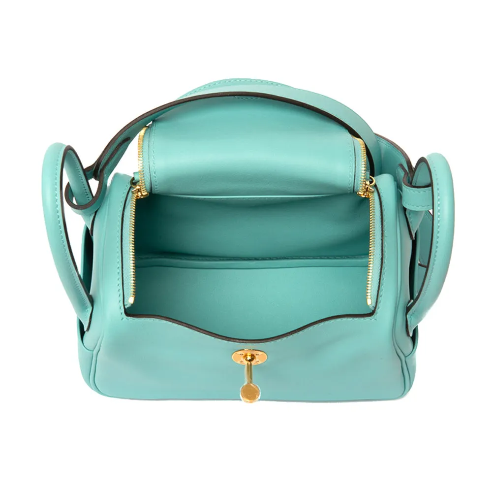 Hermes Bleu Atoll Swift Mini Lindy 20