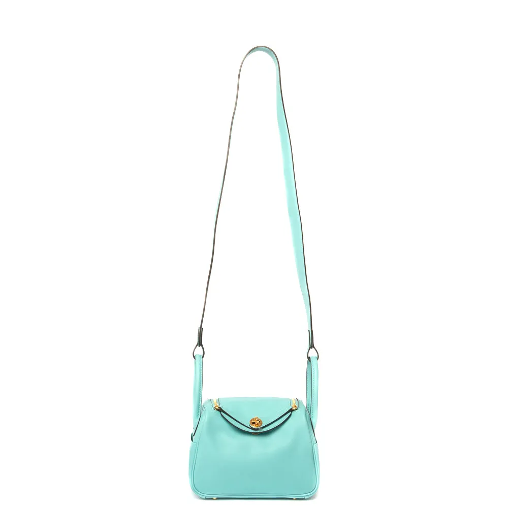 Hermes Bleu Atoll Swift Mini Lindy 20