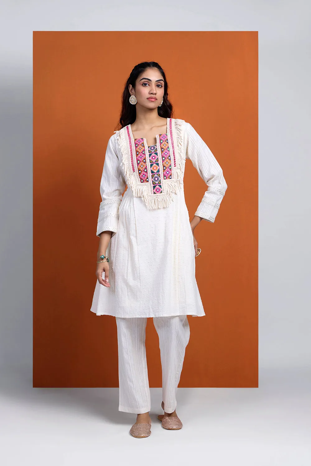 HOOR - Boho Short Kurta With Pant