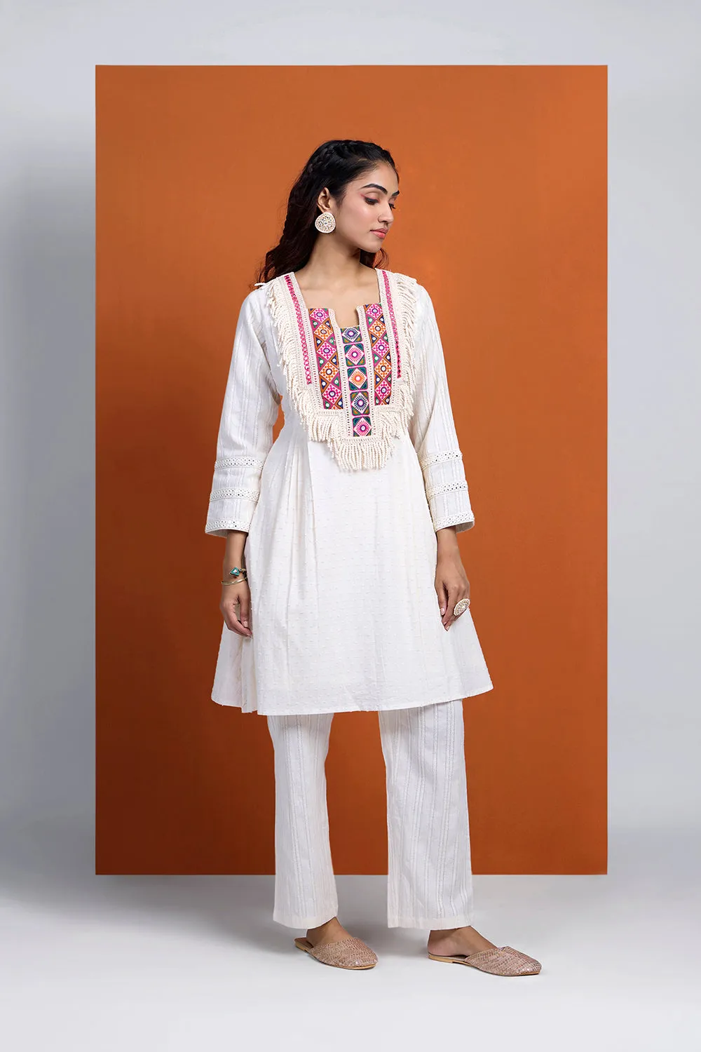 HOOR - Boho Short Kurta With Pant