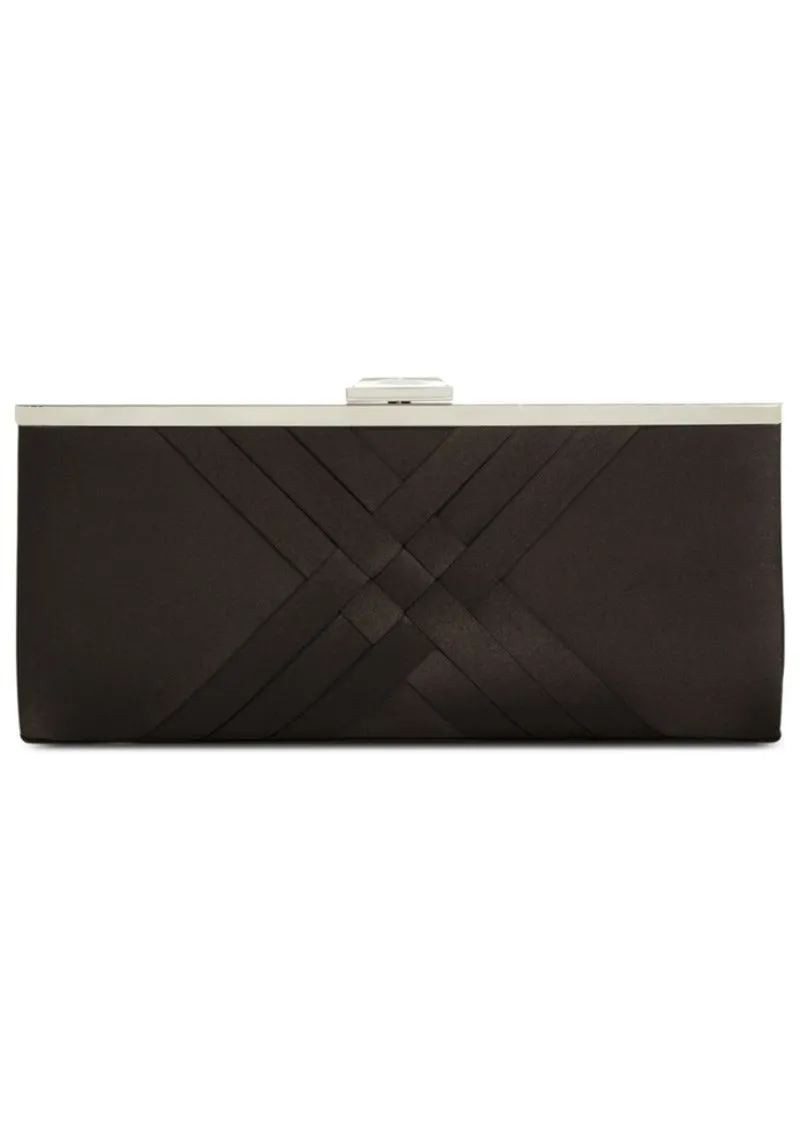 INC International Concepts Womens Kelsie Clutch Purse Bag Black