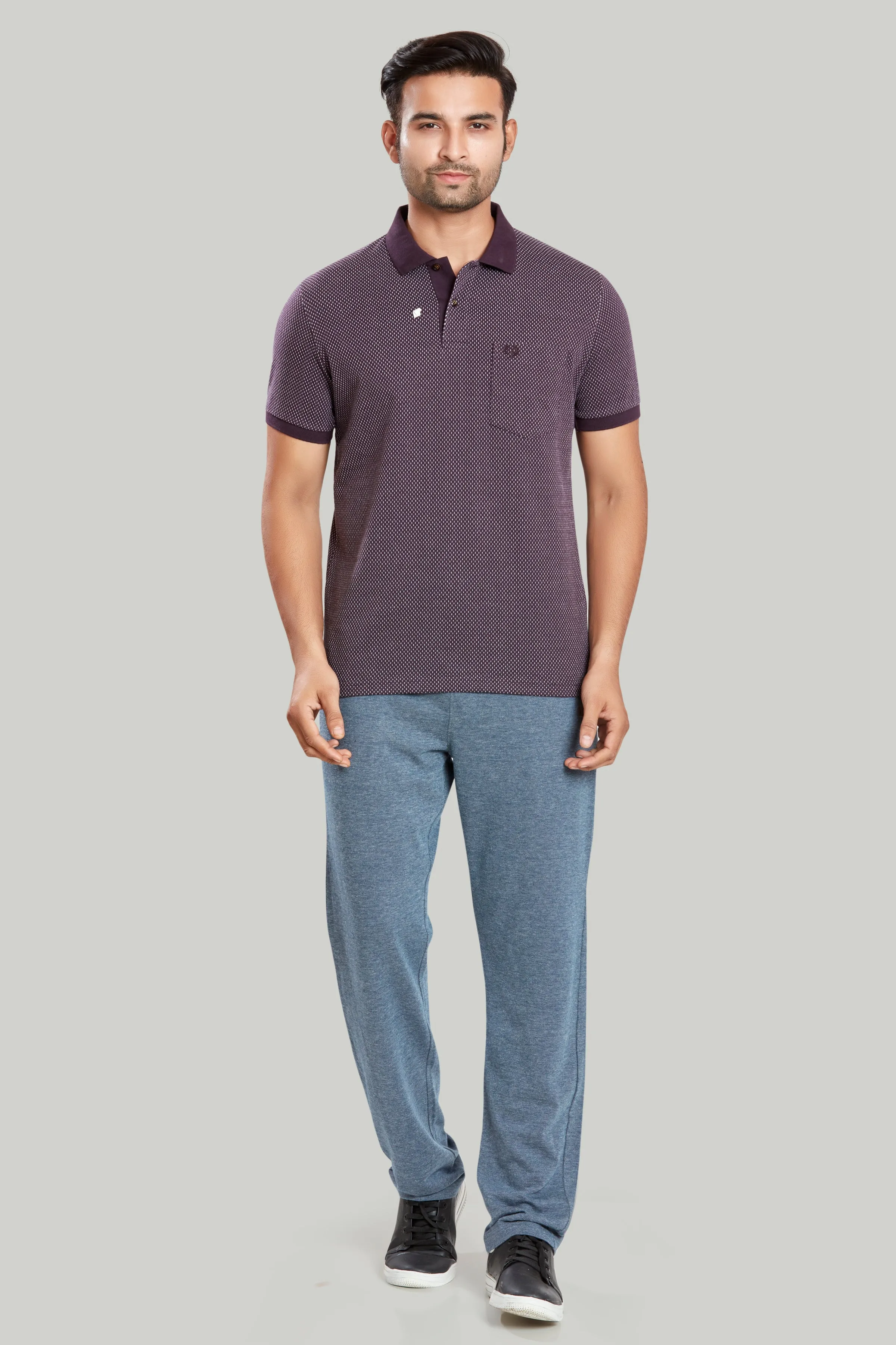 Jacquard Texture Polo