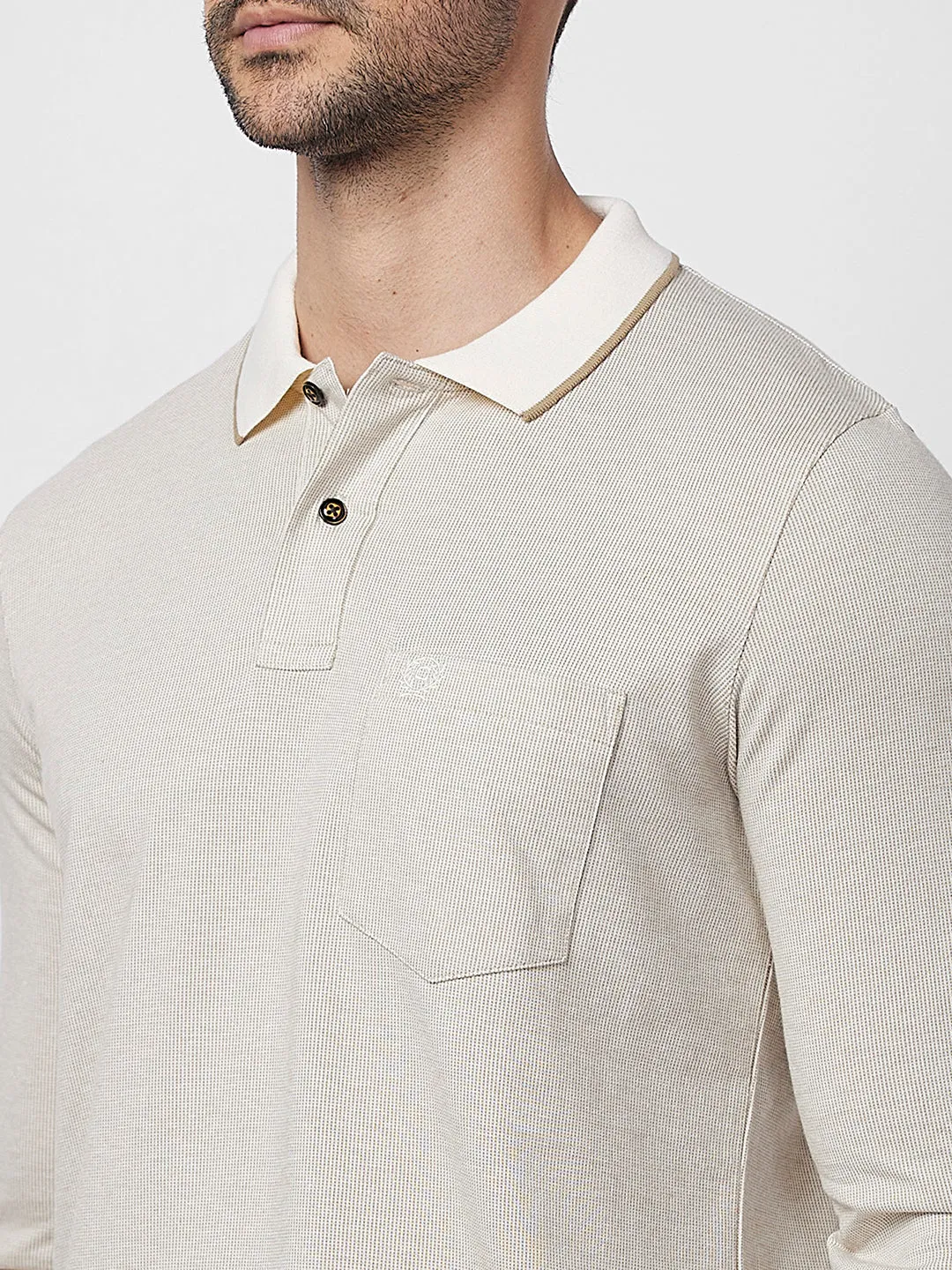 Jacquard Texture Polo