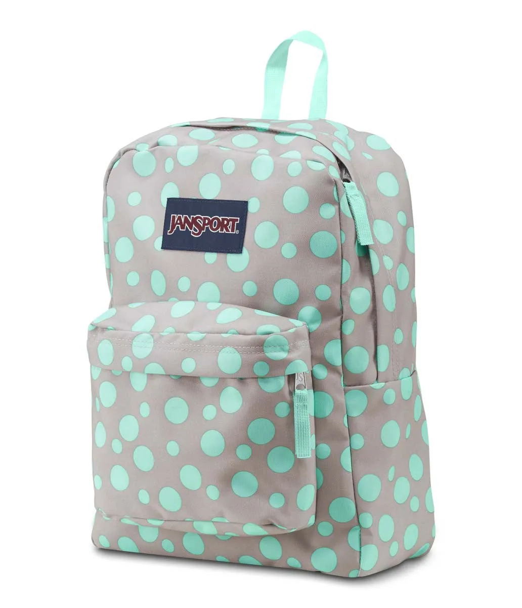 JANSPORT Superbreak Backpack - Grey Rabbit Sylvia Dot