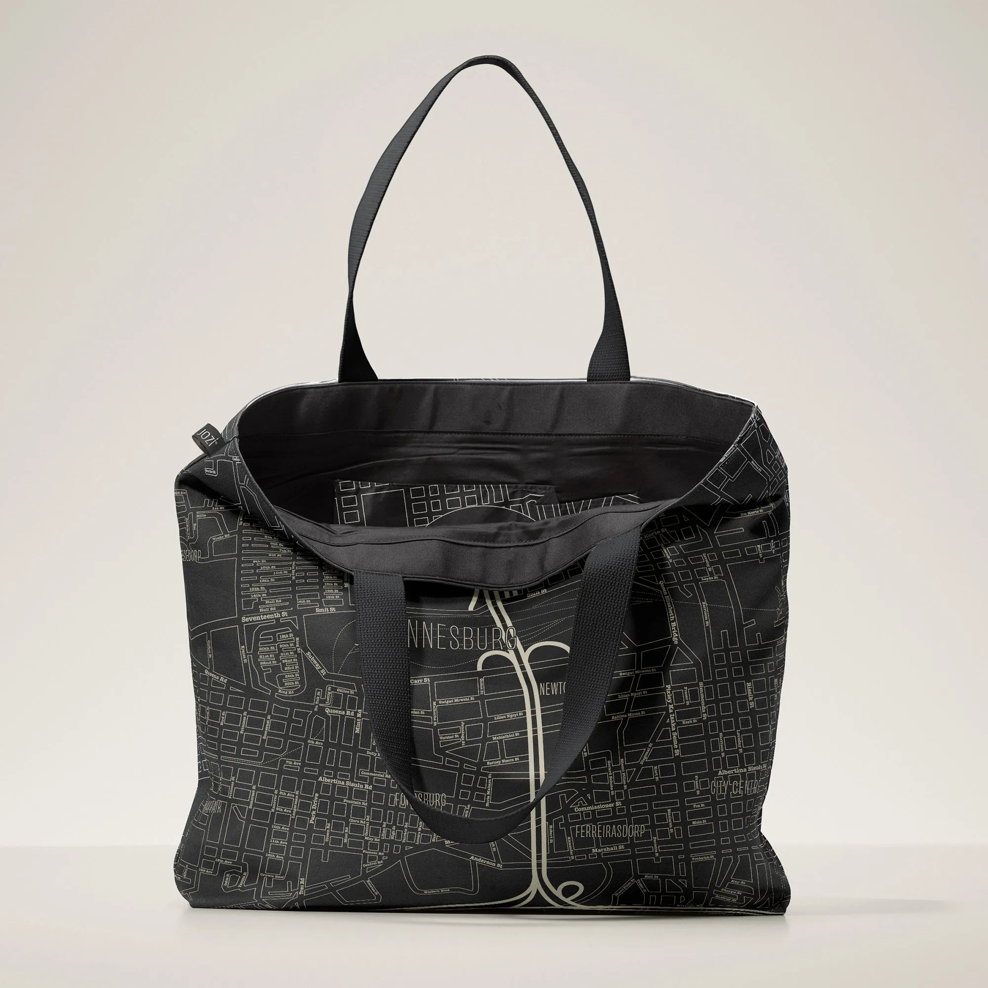 Joburg CityMap ToteBag | deluxe black