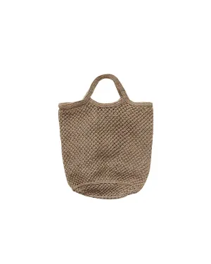 Jute Macrame Shopping Bag - Mocha