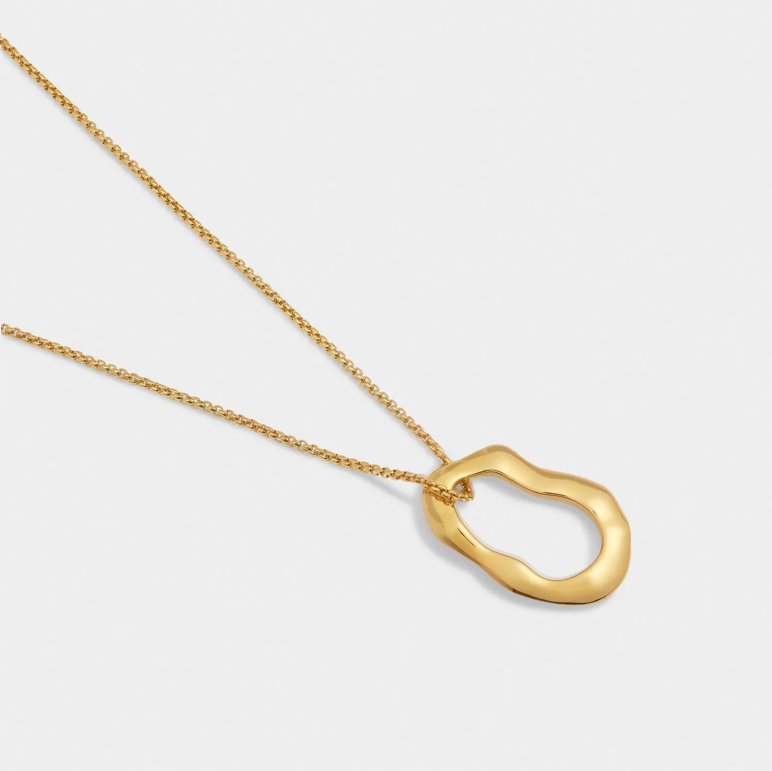 Katie Loxton Gold Coated Waterproof Hera Hoop Necklace