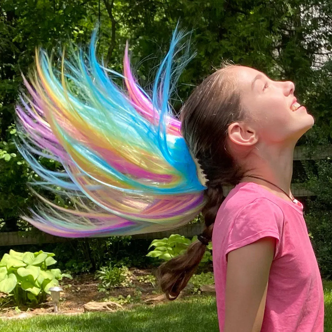 Kids Pastel Rainbow Hair Extensions