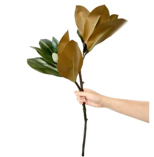 Large 30in Magnolia Leaves with 2 Sprays-Stunning floral display