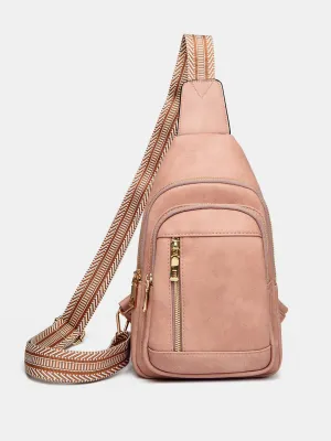 Leather Adjustable Strap Crossbody Bag