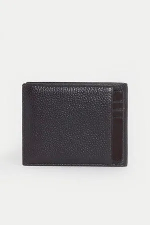 Leather Black Wallet, Brown