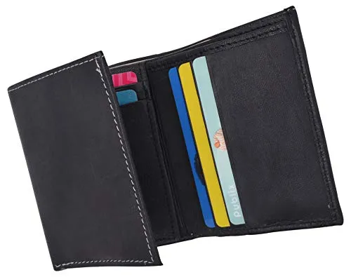 Leather Wallets for Men Front Pocket Slim Trifold Wallet