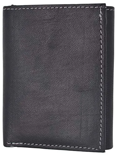 Leather Wallets for Men Front Pocket Slim Trifold Wallet