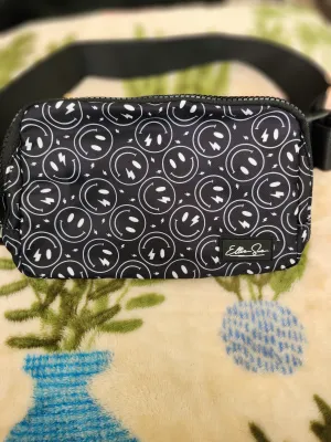 Lightning Smiley Faces Belt Bag