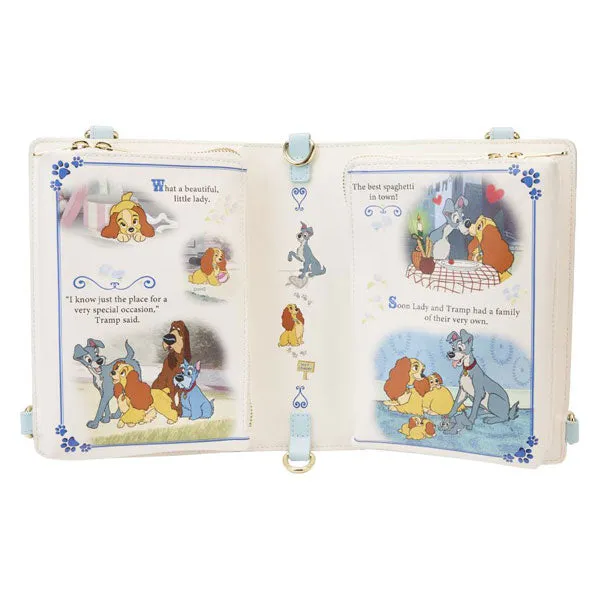 Loungefly - Lady and the Tramp - Book Convertible Crossbody