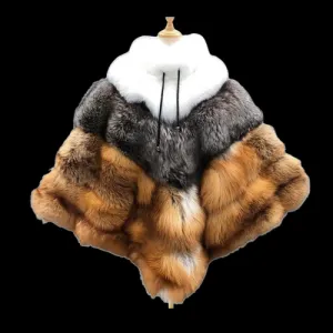 Melody Chic - Fox Fur Poncho