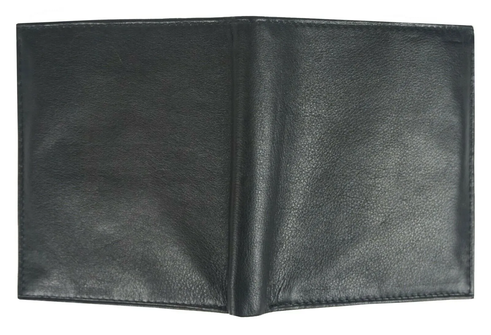 Men's Genuine Leather Bifold Wallet Slim Hipster Cowhide Credit Card and ID