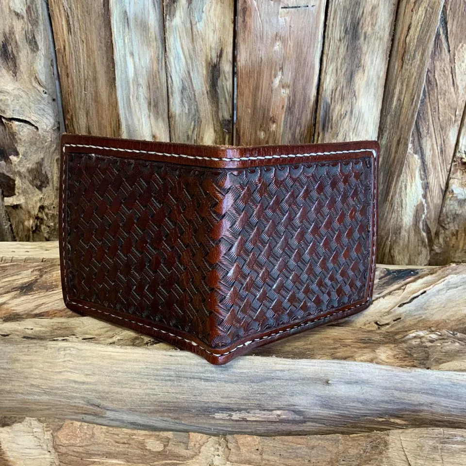 Men's Tooled Bifold Wallet