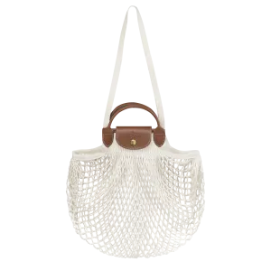 MESH BAG L THE MESH FOLDING Canvas - Ecru