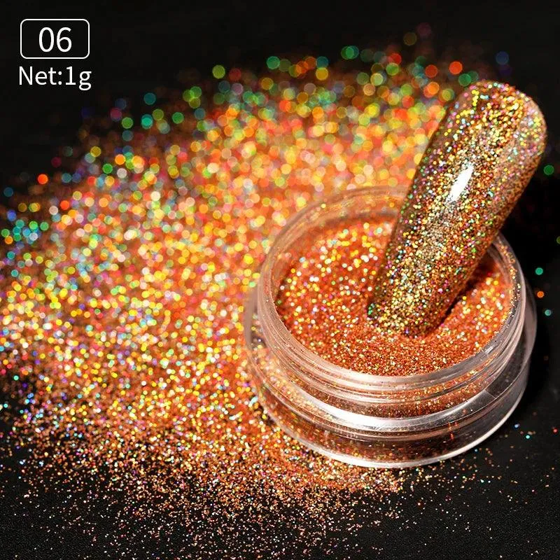 Metallic Mirror Chrome Nail Powder for Stunning Shine & Effects