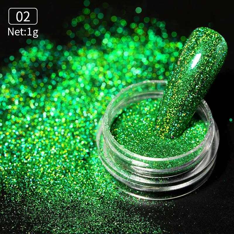 Metallic Mirror Chrome Nail Powder for Stunning Shine & Effects