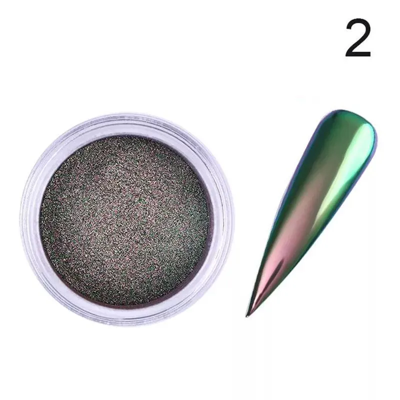 Metallic Mirror Chrome Nail Powder for Stunning Shine & Effects