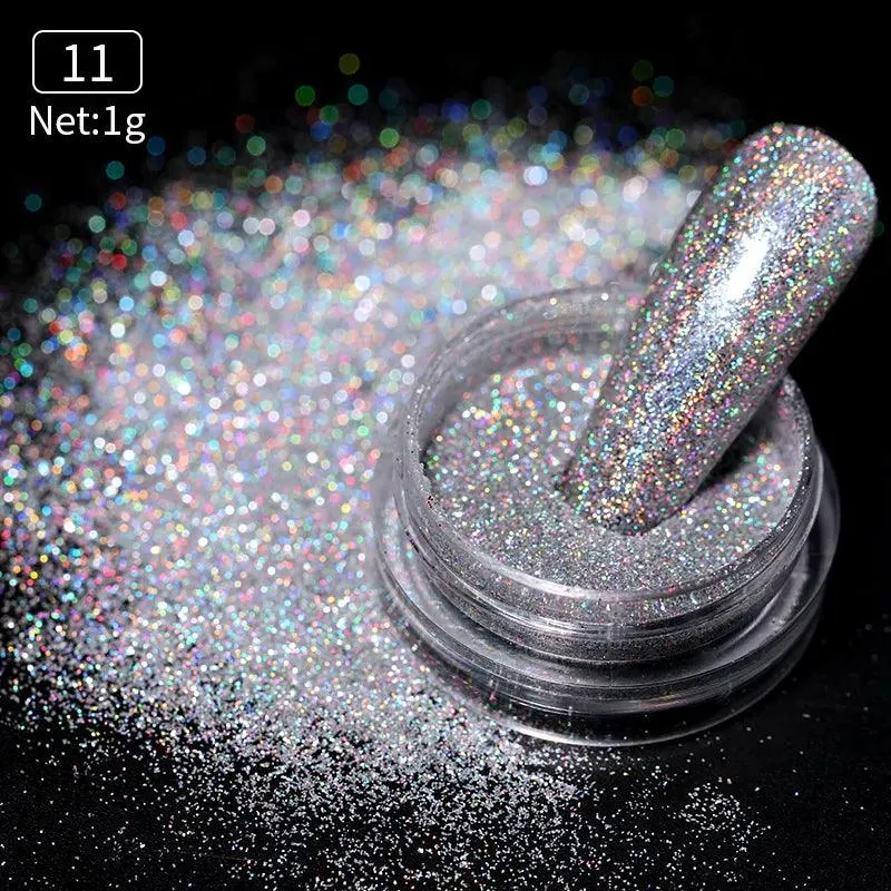 Metallic Mirror Chrome Nail Powder for Stunning Shine & Effects