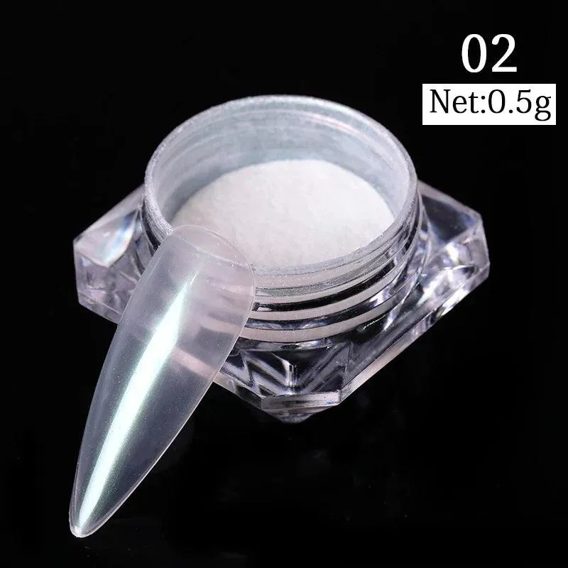 Metallic Mirror Chrome Nail Powder for Stunning Shine & Effects