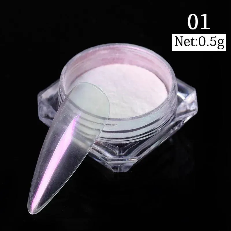 Metallic Mirror Chrome Nail Powder for Stunning Shine & Effects