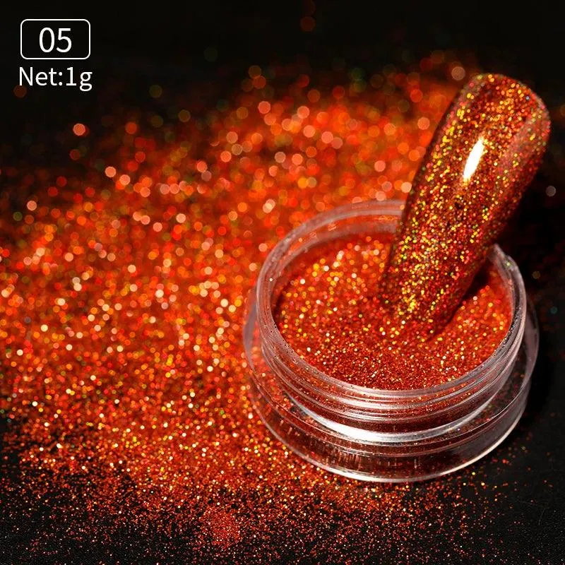 Metallic Mirror Chrome Nail Powder for Stunning Shine & Effects