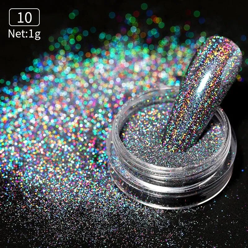 Metallic Mirror Chrome Nail Powder for Stunning Shine & Effects