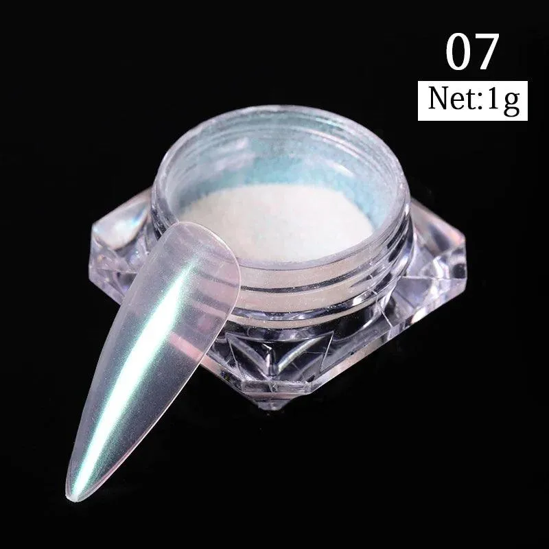 Metallic Mirror Chrome Nail Powder for Stunning Shine & Effects