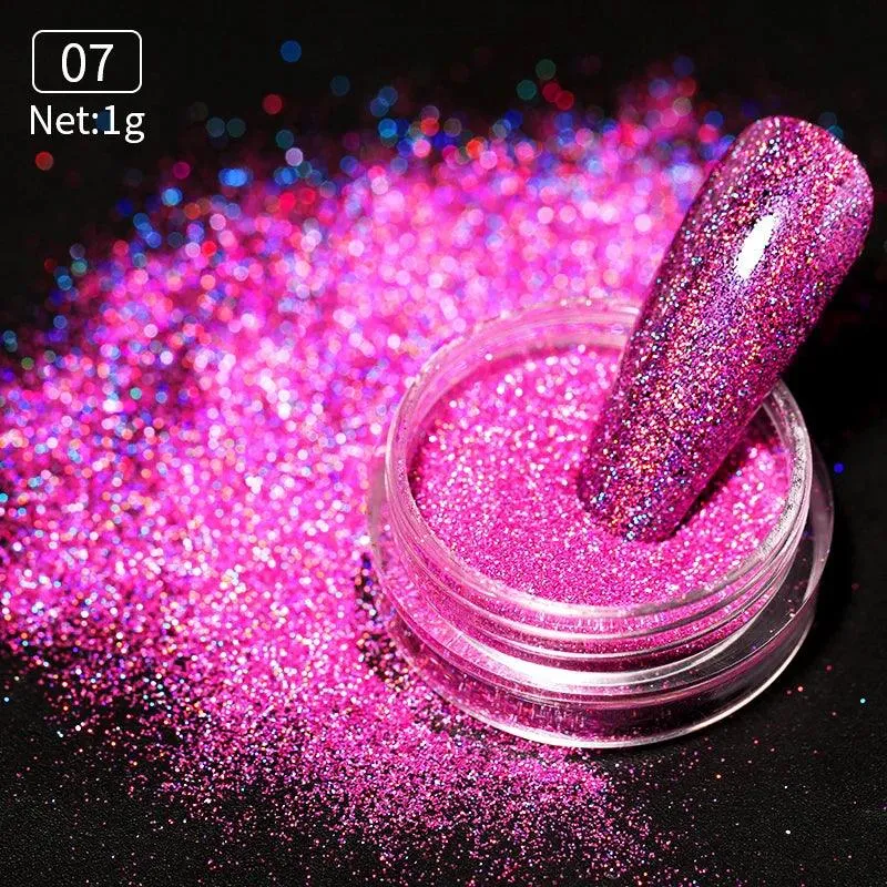 Metallic Mirror Chrome Nail Powder for Stunning Shine & Effects