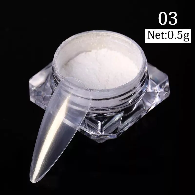 Metallic Mirror Chrome Nail Powder for Stunning Shine & Effects