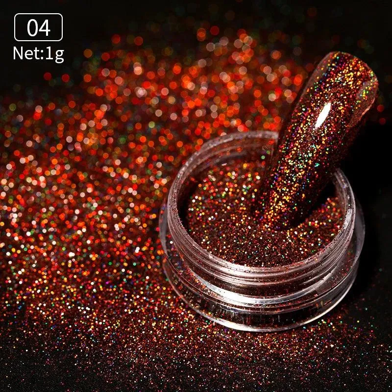 Metallic Mirror Chrome Nail Powder for Stunning Shine & Effects